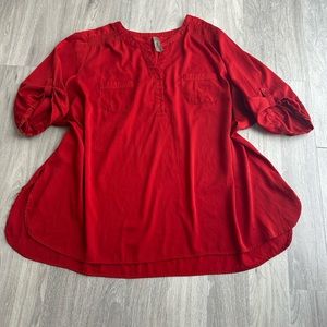 Penningtons 5X red tunic top
